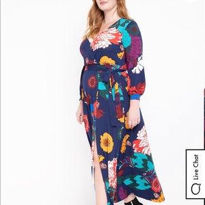 ELOQUII Maxi Wrap Dress